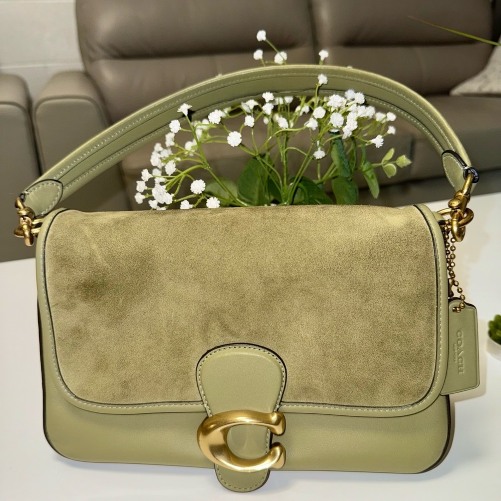 Coach bag suede soft tabby